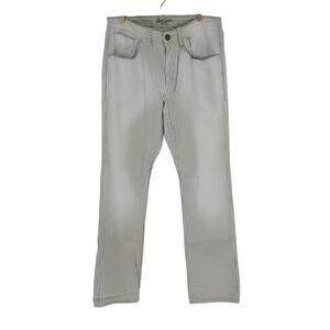 Robert Graham Men's Casual Pants Seersucker Blue White Stripe 32